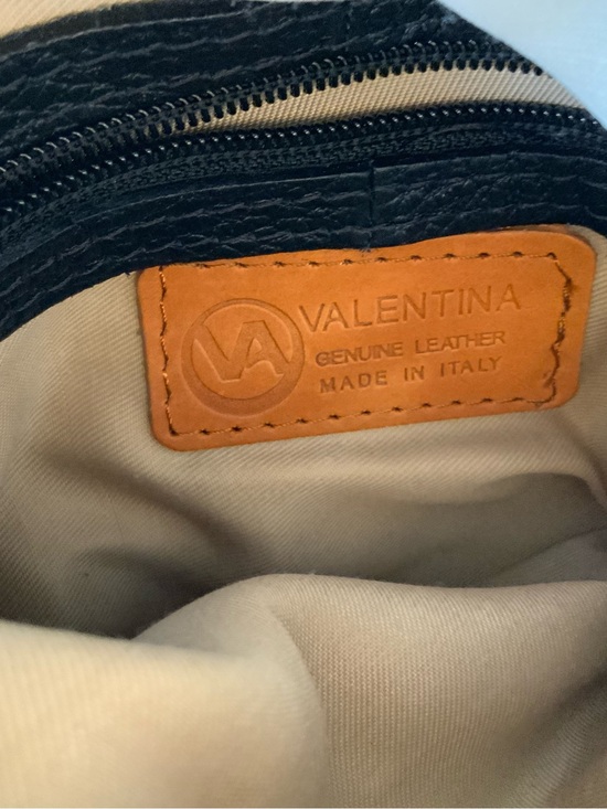 Valentina Brown and Black Leather 2N1 Backpack purse main image 12